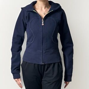 Lululemon Navy Scuba Full-Zip Hoodie Size 4